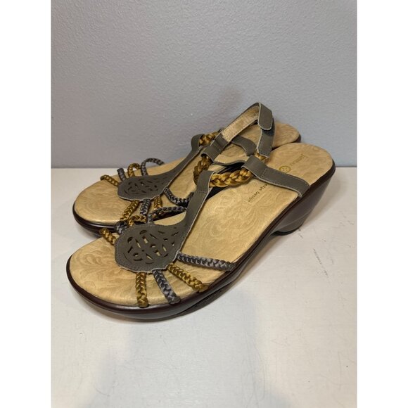 Jambu Women Sandal Sz 10M Sport Wedge Design Petal II Leather Strappy Boho Comfy - Picture 4 of 11